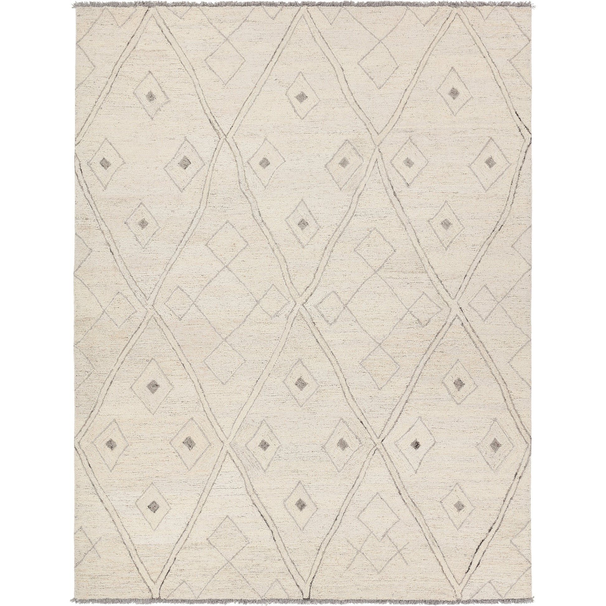 Hadi HAD02 Rug by Jaipur Living in ivory, gray. Made from 100% wool in a unique style.