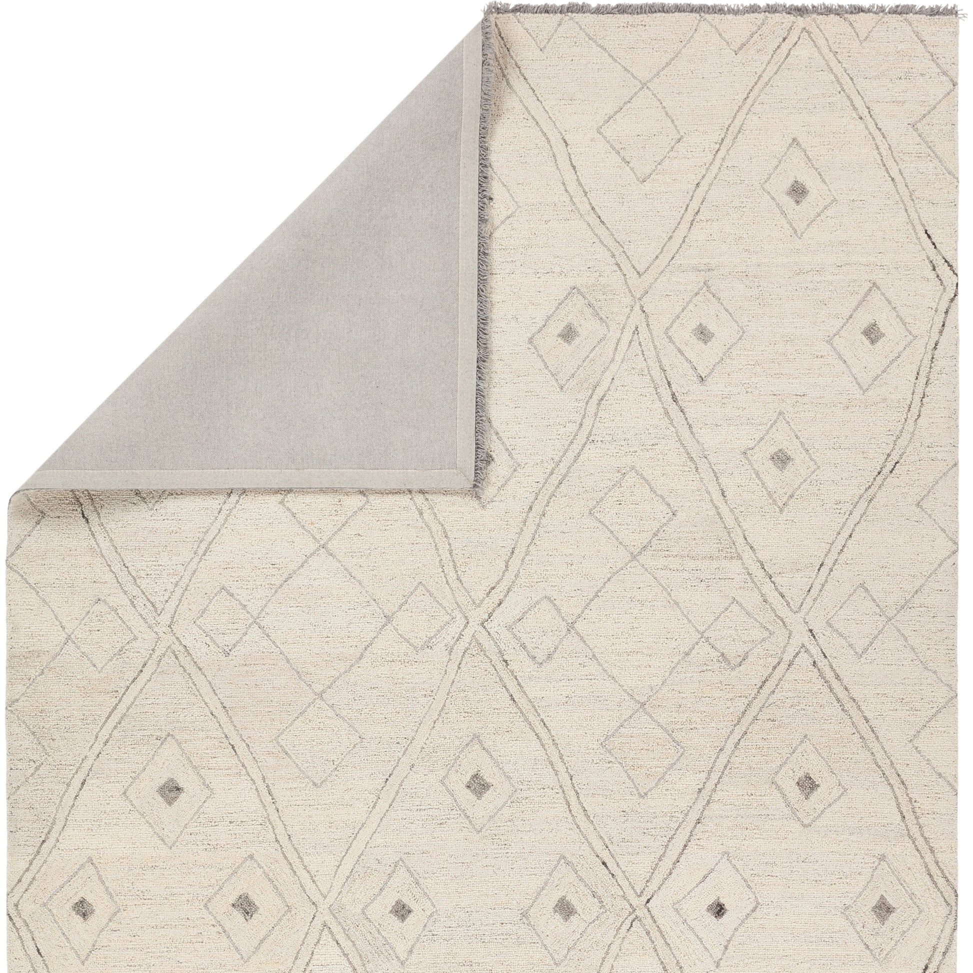 Hadi HAD02 Rug by Jaipur Living in ivory, gray. Made from 100% wool in a unique style.