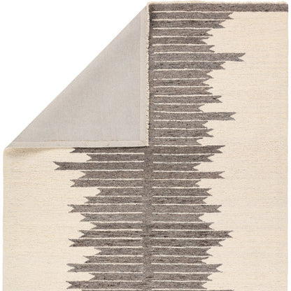 Hadi Chaima Rug by Jaipur Living in gray, white. Made from 100% wool in a unique style.