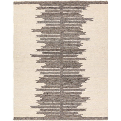 Hadi Chaima Rug by Jaipur Living in gray, white. Made from 100% wool in a unique style.