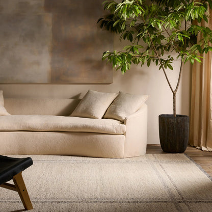 Hadi Bilal Rug by Jaipur Living in white, gray. Made from 100% wool in a unique style.