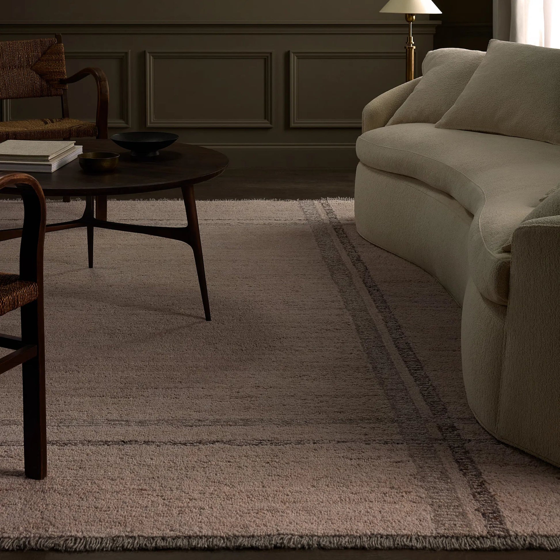 Hadi Bilal Rug by Jaipur Living in white, gray. Made from 100% wool in a unique style.