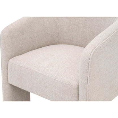 Hall Arm Chair by Essentials For Living in performance bisque french linen. Made from unique in a transitional style.