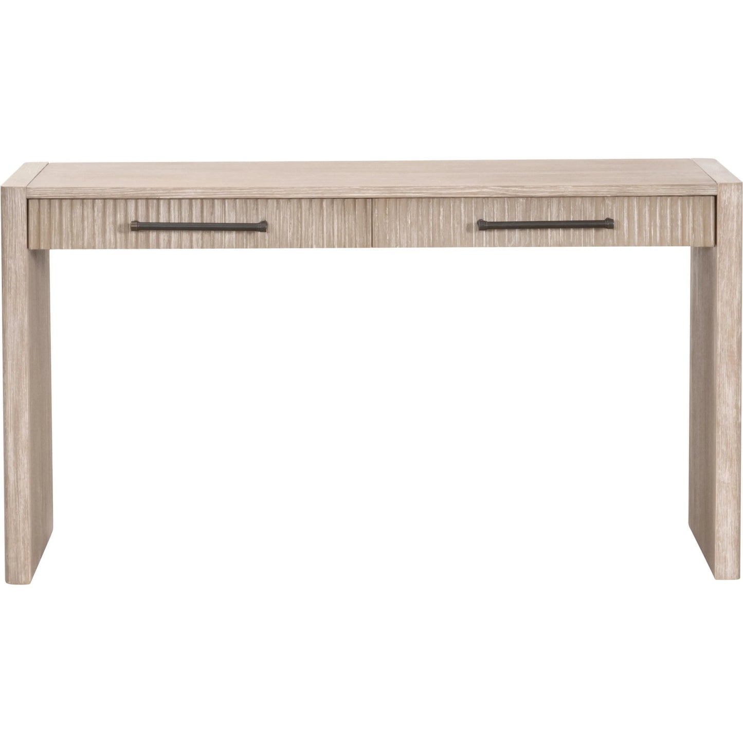 002 SI-2374644 | Additional Silo | Halloway Console Table by Essentials For Living in natural gray acacia. Made from solid acacia wood, mdf, plywood, acacia veneer in a transitional style.