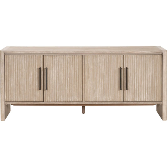 Halloway Media Sideboard by Essentials For Living in natural gray acacia. Made from solid acacia wood, mdf, plywood, acacia veneer in a unique style.