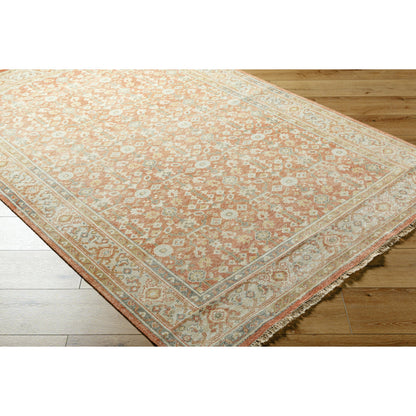 Hamadan Rug - 30389 by Surya in brown, light beige, slate. Made from 70% wool, 30% viscose in a unique style.