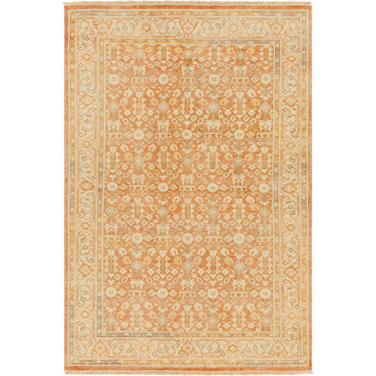 001 SI-1882307,SI-1882308,SI-1882309 | Primary Silo | Hamadan HAM-2301 Rug by Surya in brown, light beige, slate. Made from 70% wool, 30% viscose in a unique style.