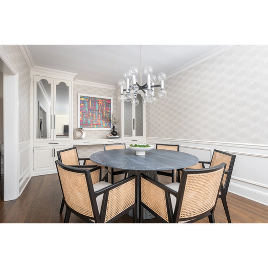 Hamilton Dining Table by Worlds Away in white. Made from unique in a eclectic & global style.