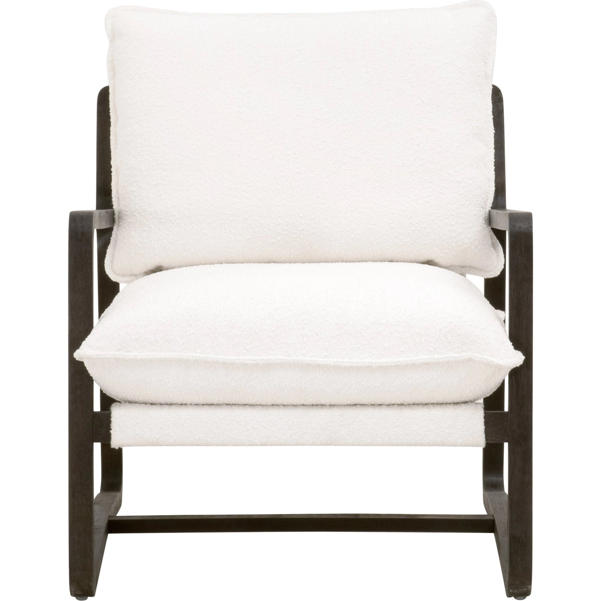 Hamlin Club Chair by Essentials For Living. Made from solid oak wood, 96% polyester/4% acrylic fabric, foam, down blend, down feather in a modern style.
