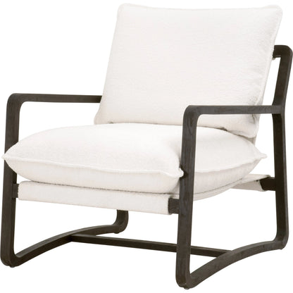 Hamlin Club Chair by Essentials For Living. Made from solid oak wood, 96% polyester/4% acrylic fabric, foam, down blend, down feather in a modern style.