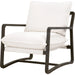 Hamlin Club Chair by Essentials For Living. Made from solid oak wood, 96% polyester/4% acrylic fabric, foam, down blend, down feather in a modern style.