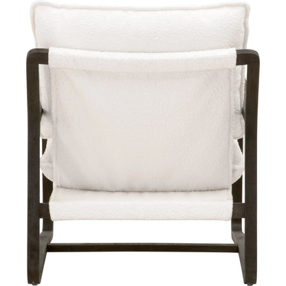 Hamlin Club Chair by Essentials For Living. Made from solid oak wood, 96% polyester/4% acrylic fabric, foam, down blend, down feather in a modern style.