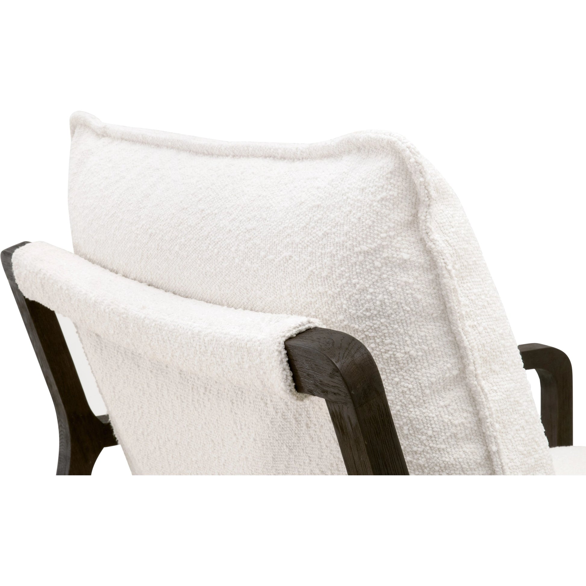 Hamlin Club Chair by Essentials For Living. Made from solid oak wood, 96% polyester/4% acrylic fabric, foam, down blend, down feather in a modern style.