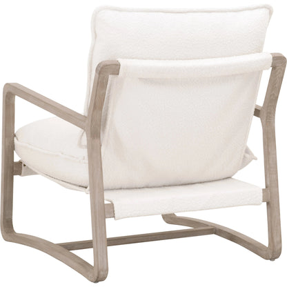 Hamlin Club Chair by Essentials For Living. Made from solid oak wood, 96% polyester/4% acrylic fabric, foam, down blend, down feather in a modern style.