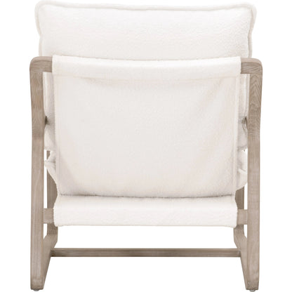 Hamlin Club Chair by Essentials For Living. Made from solid oak wood, 96% polyester/4% acrylic fabric, foam, down blend, down feather in a modern style.