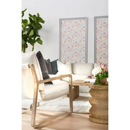Hamlin Club Chair by Essentials For Living. Made from solid oak wood, 96% polyester/4% acrylic fabric, foam, down blend, down feather in a modern style.