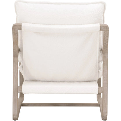 Hamlin Club Chair by Essentials For Living. Made from solid oak wood, 96% polyester/4% acrylic fabric, foam, down blend, down feather in a modern style.