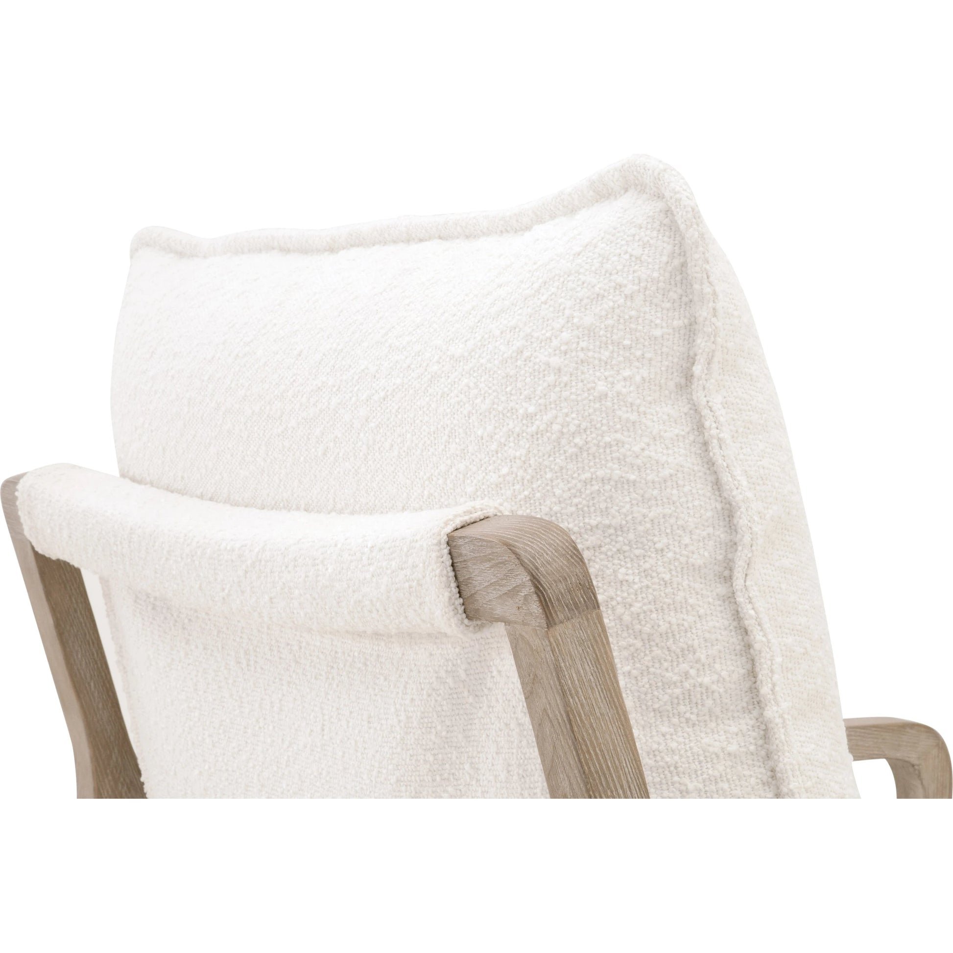 Hamlin Club Chair by Essentials For Living. Made from solid oak wood, 96% polyester/4% acrylic fabric, foam, down blend, down feather in a modern style.