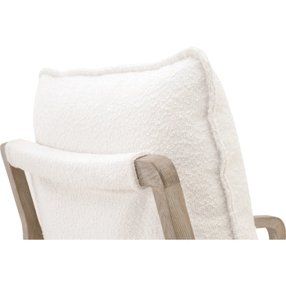 Hamlin Club Chair by Essentials For Living. Made from solid oak wood, 96% polyester/4% acrylic fabric, foam, down blend, down feather in a modern style.