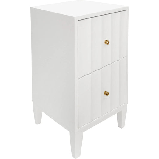 Hammond Two Door Side Table by Worlds Away. Made from solid wood in a transitional style.