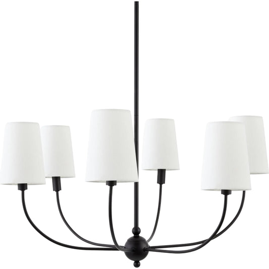 Haylen Chandelier by Livabliss. Made from iron, linen, polyester in a modern style.