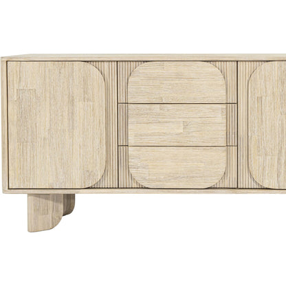 Haru Sideboard by LH Imports in beige and sand wash. Made from acacia, acacia veneer, mdf in a unique style.