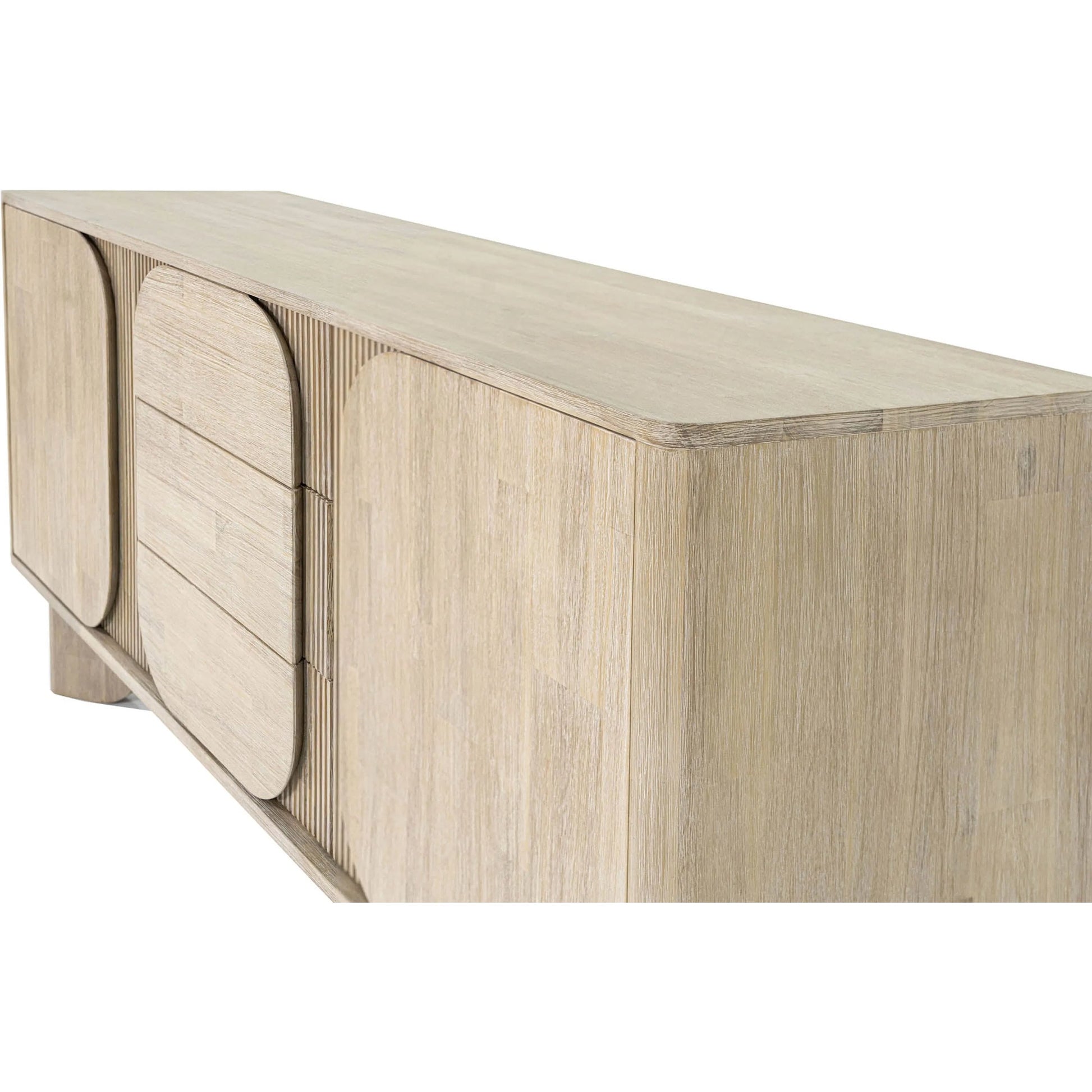 Haru Sideboard by LH Imports in beige and sand wash. Made from acacia, acacia veneer, mdf in a unique style.