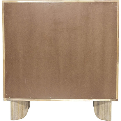 Haru 5-Drawer Chest by LH Imports in beige and sand wash. Made from acacia, acacia veneer, mdf in a unique style.