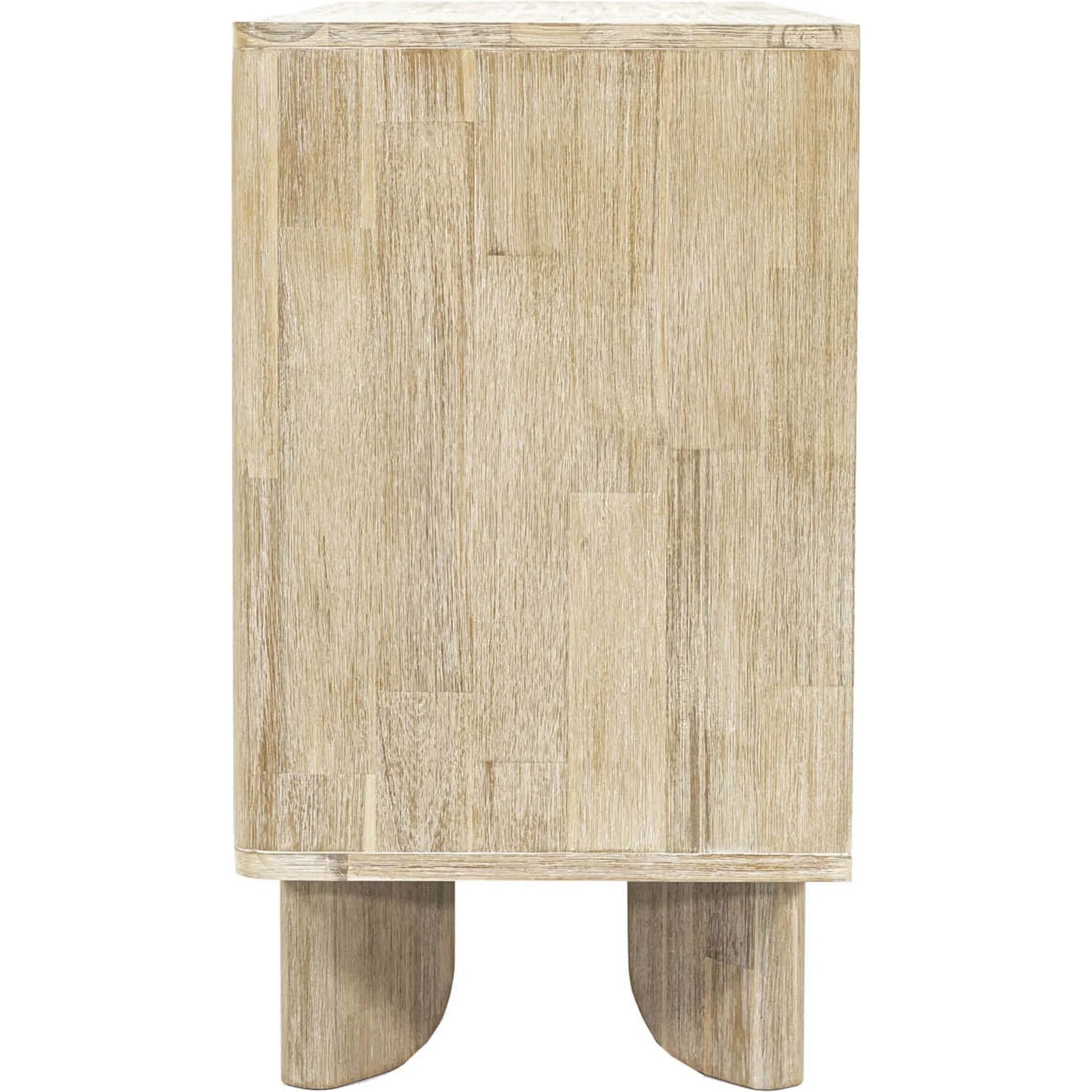 Haru 6-Drawer Dresser by LH Imports in beige and sand wash. Made from acacia, acacia veneer, mdf in a unique style.