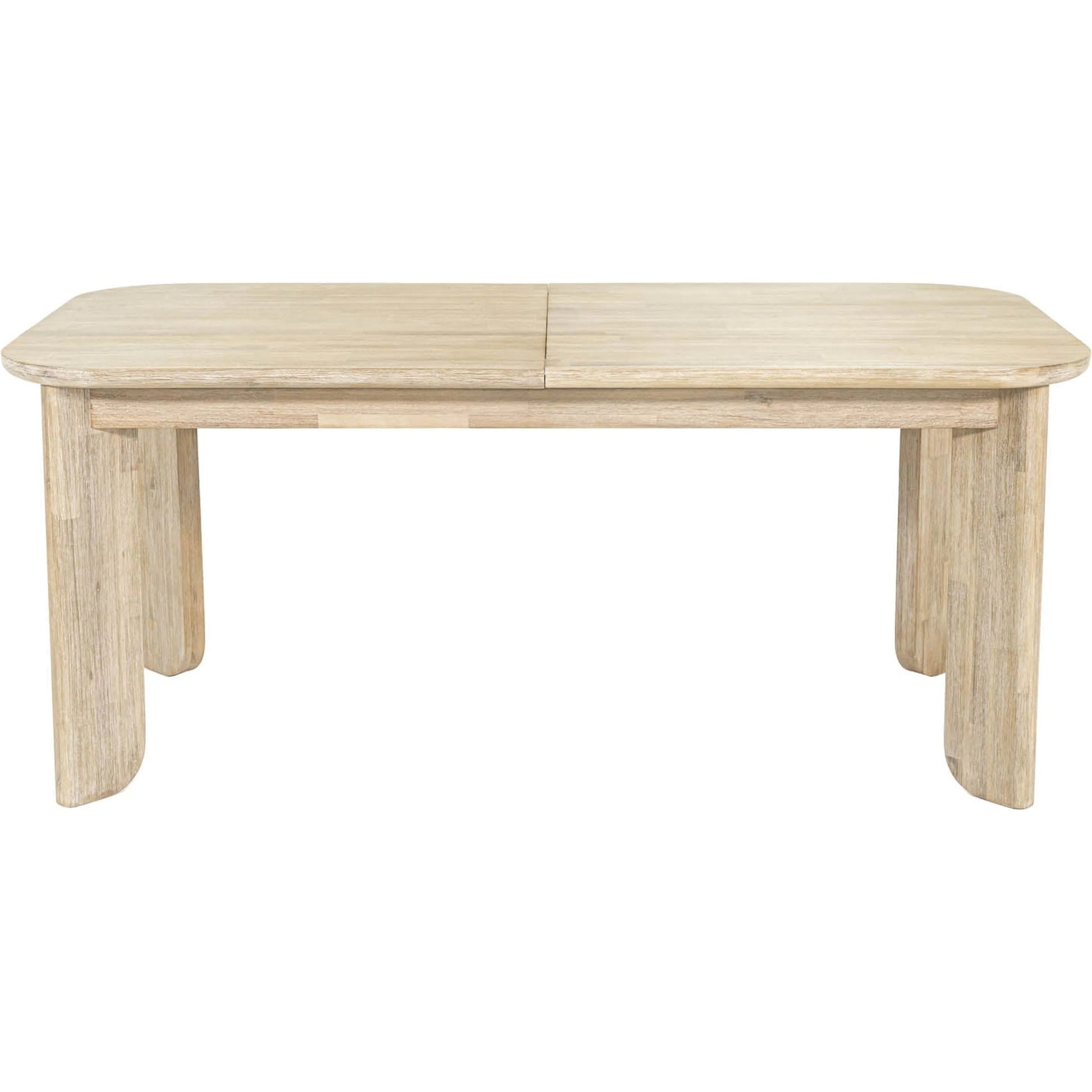 Haru Extension Dining Table (70"/102") by LH Imports in beige and sand wash. Made from acacia in a unique style.