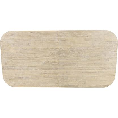 Haru Extension Dining Table (70"/102") by LH Imports in beige and sand wash. Made from acacia in a unique style.