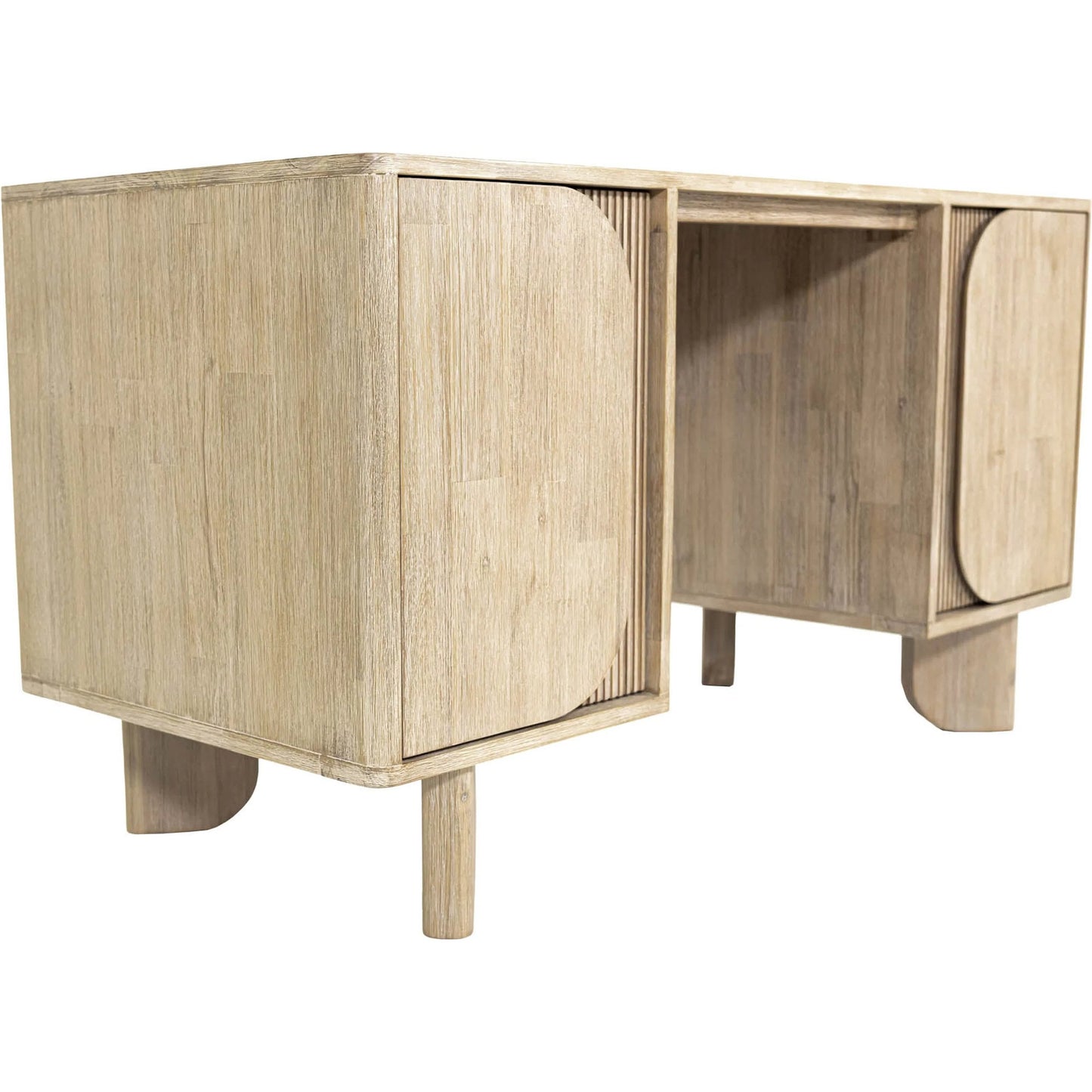 011 SI-2325069 | Unknown | Haru Desk by LH Imports in beige and sand wash. Made from acacia, acacia veneer, mdf in a unique style.