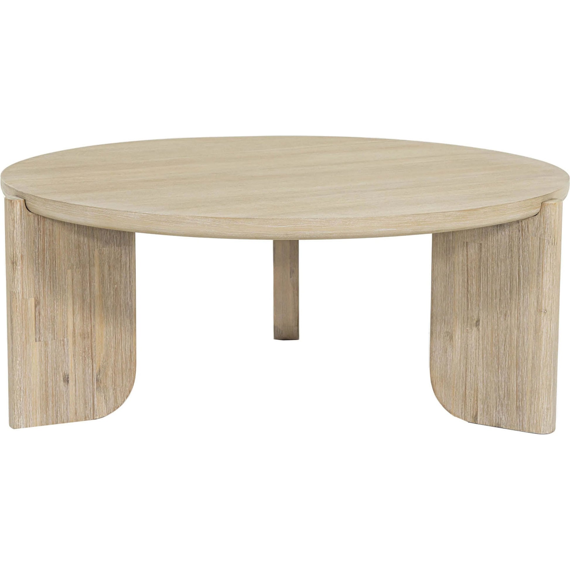 Haru Coffee Table by LH Imports in beige and sand wash. Made from acacia in a unique style.