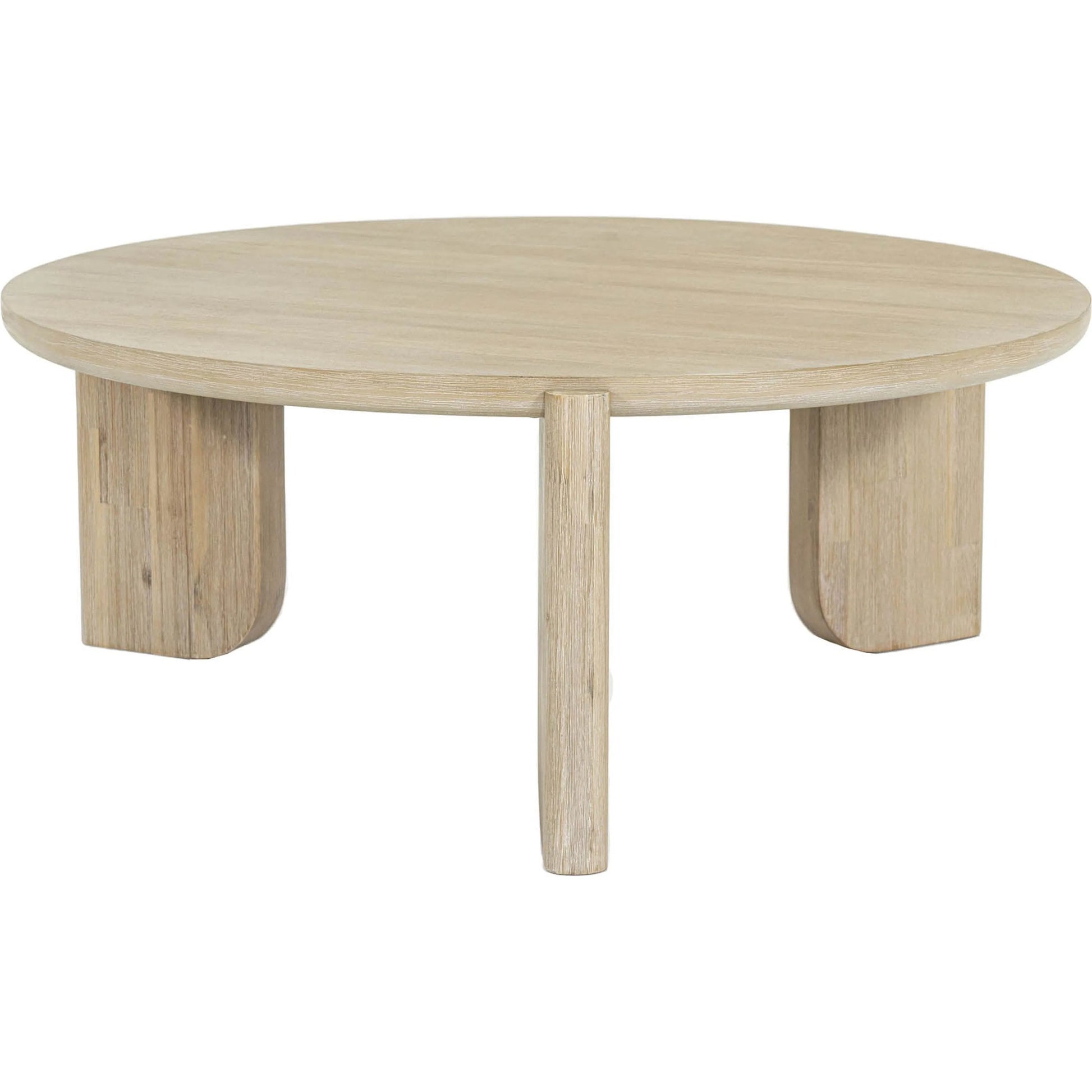 Haru Coffee Table by LH Imports in beige and sand wash. Made from acacia in a unique style.