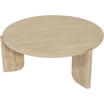 Haru Coffee Table by LH Imports in beige and sand wash. Made from acacia in a unique style.