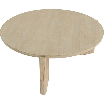 Haru Coffee Table by LH Imports in beige and sand wash. Made from acacia in a unique style.