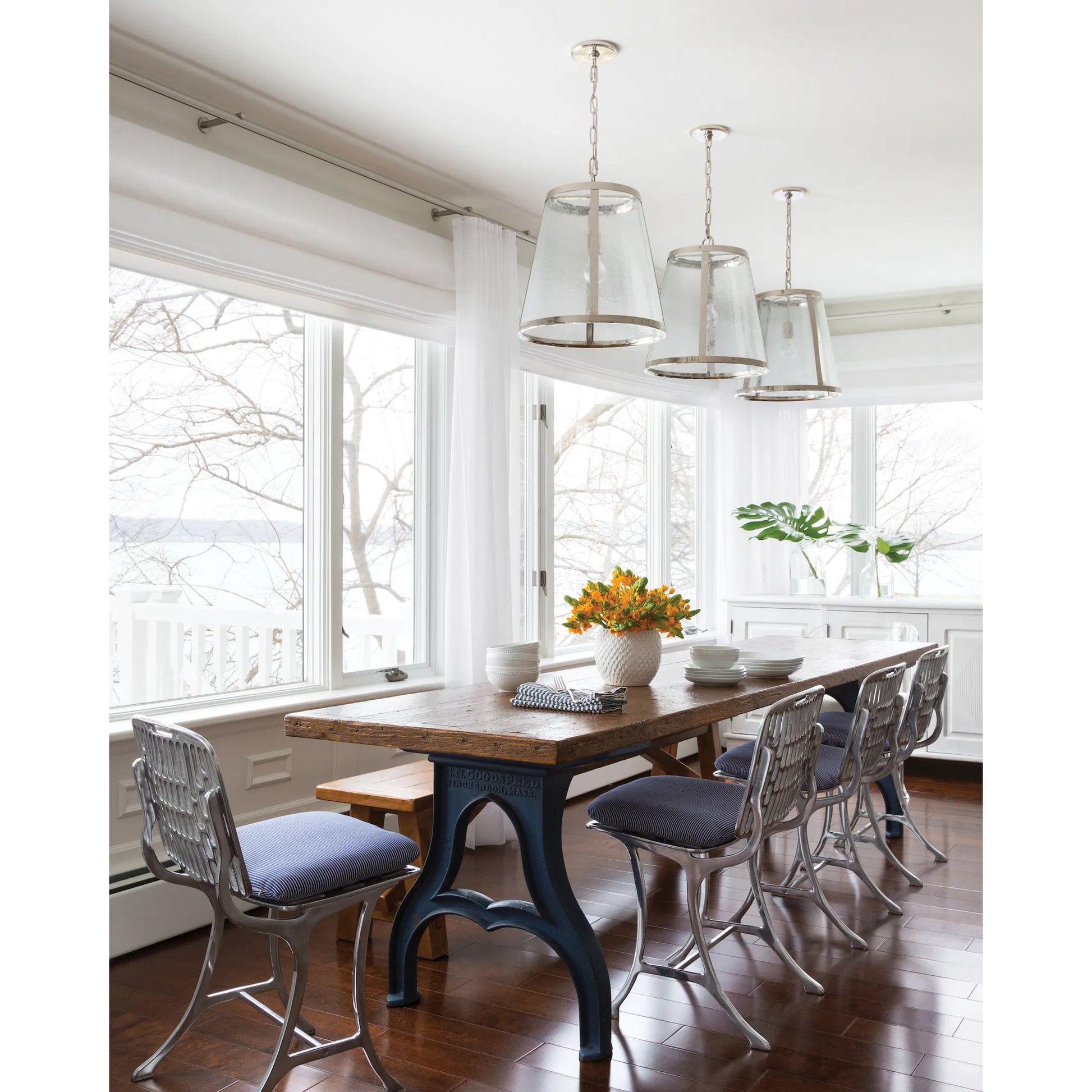 Harrow Pendant by Generation Lighting. Made from steel in a modern style.