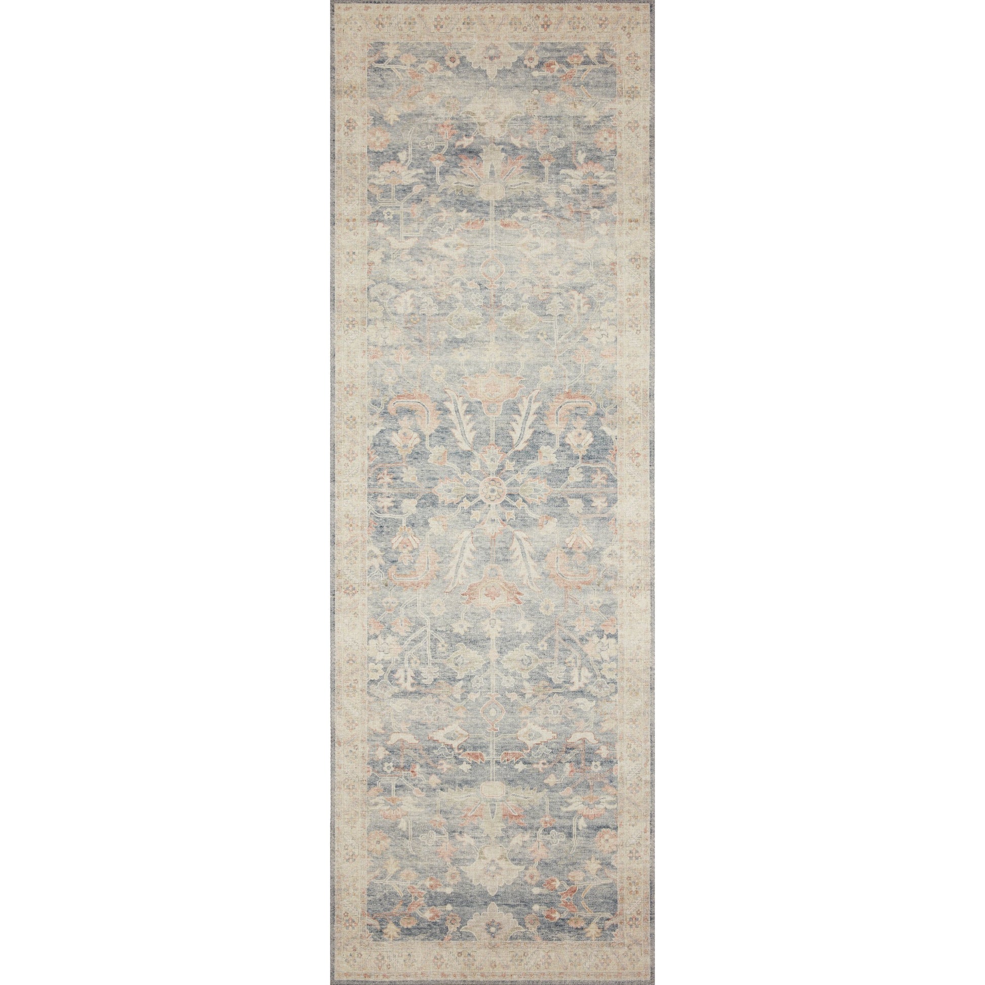 Hathaway HTH-02 Rug by Loloi in denim, multi. Made from 100% polyester in a transitional style.