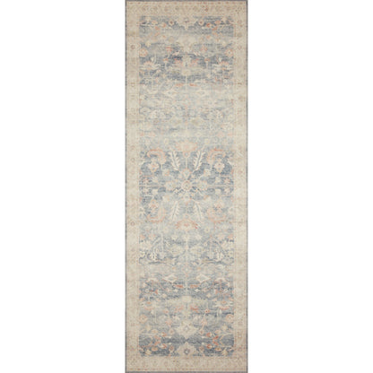 Hathaway HTH-02 Rug by Loloi in denim, multi. Made from 100% polyester in a transitional style.