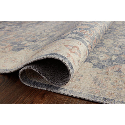 Hathaway HTH-02 Rug by Loloi in denim, multi. Made from 100% polyester in a transitional style.