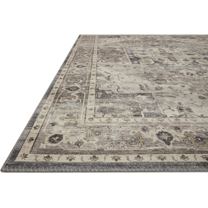 Hathaway HTH-05 Rug by Loloi in steel, ivory. Made from 100% polyester in a traditional style.