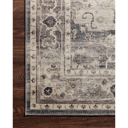 Hathaway HTH-05 Rug by Loloi in steel, ivory. Made from 100% polyester in a traditional style.