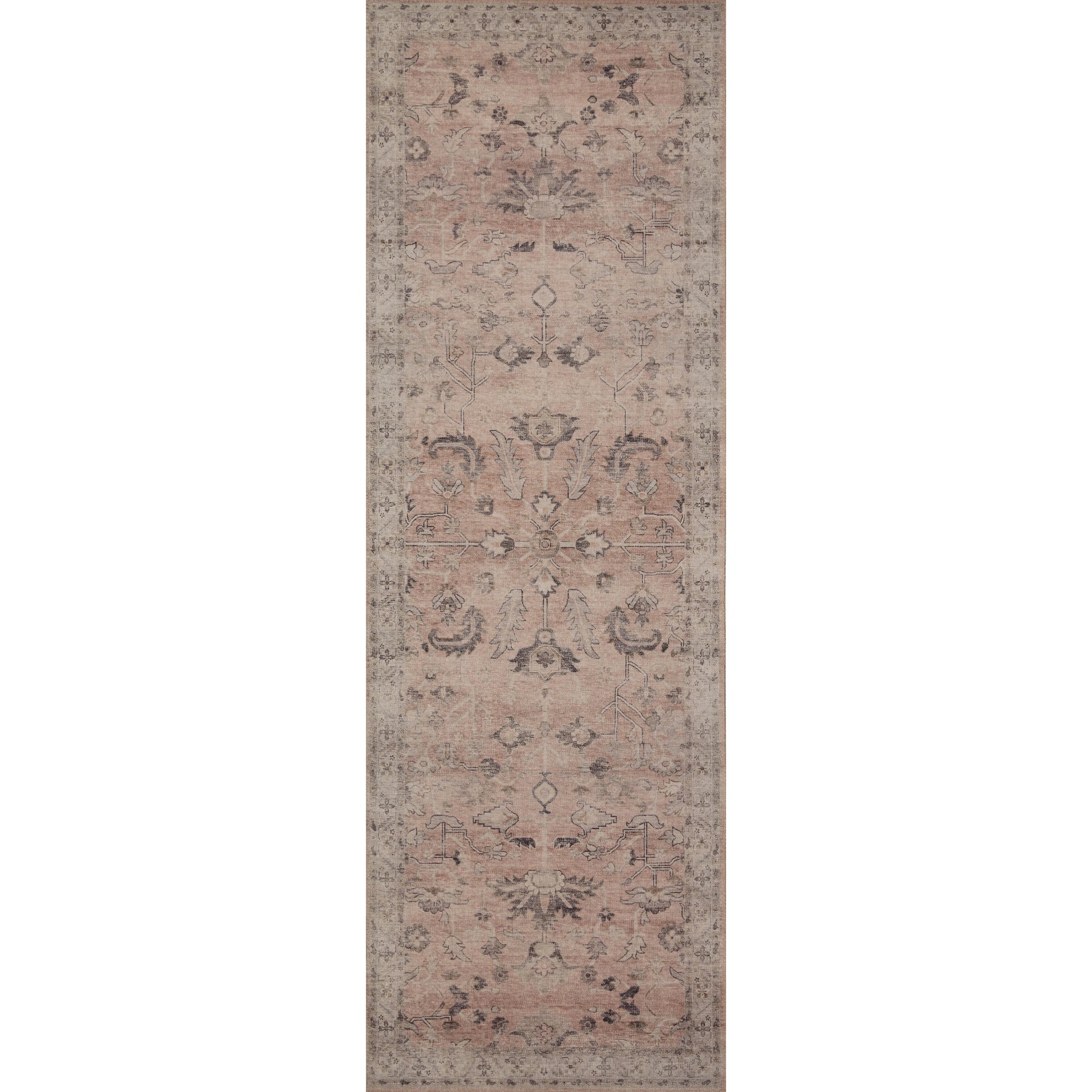 HTH-06 by Loloi in rust, multi. Made from 100% polyester in a traditional style.