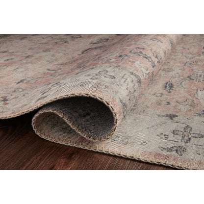 HTH-06 by Loloi in rust, multi. Made from 100% polyester in a traditional style.