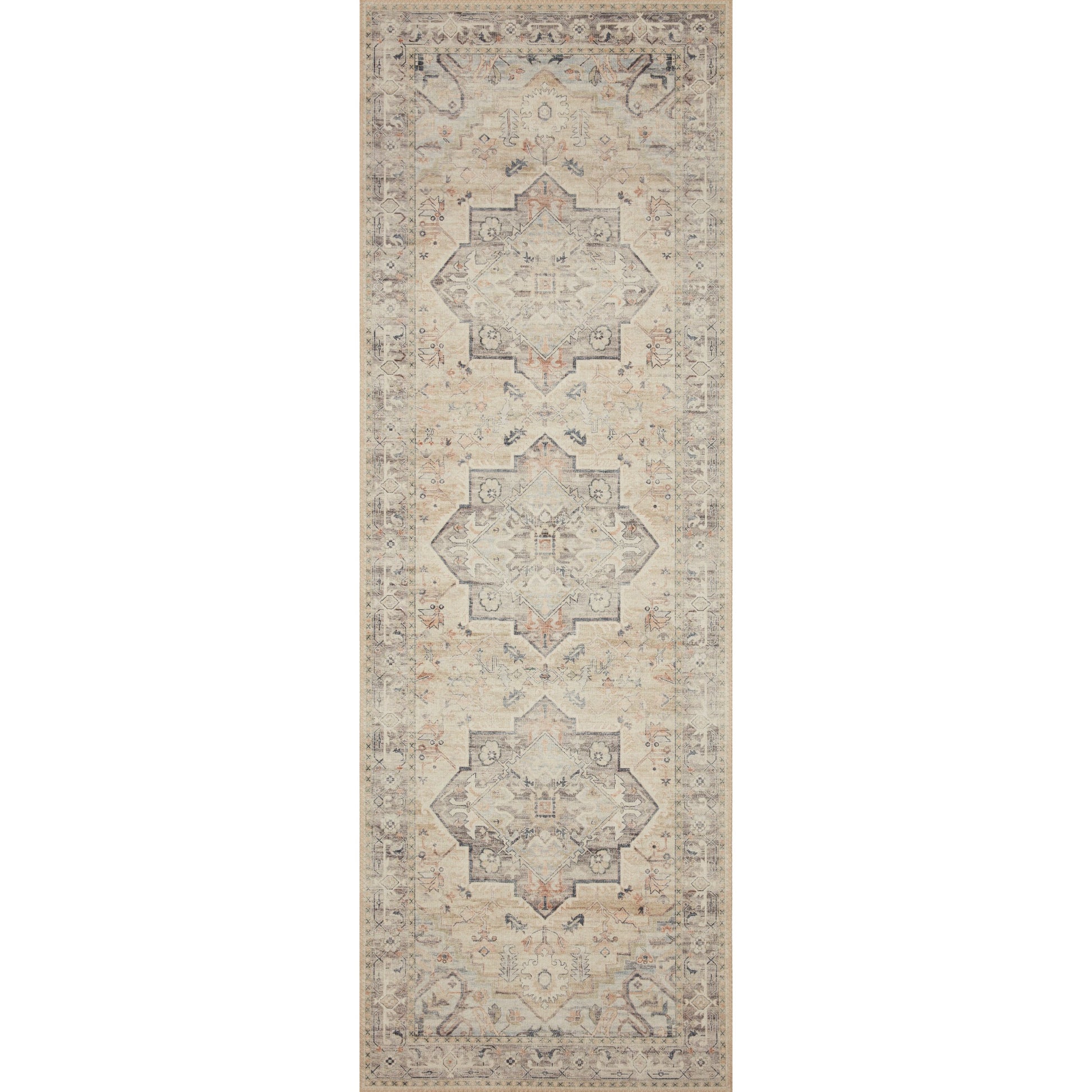 Hathaway HTH-07 Rug by Loloi in multi, ivory. Made from 100% polyester in a rustic style.
