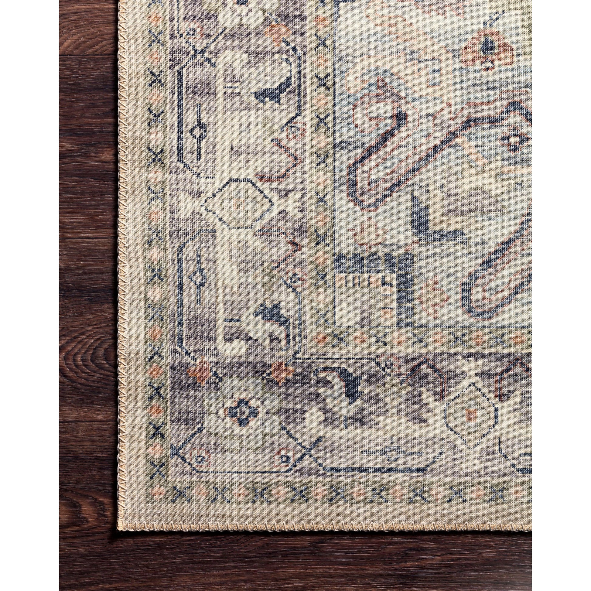 Hathaway HTH-07 Rug by Loloi in multi, ivory. Made from 100% polyester in a rustic style.