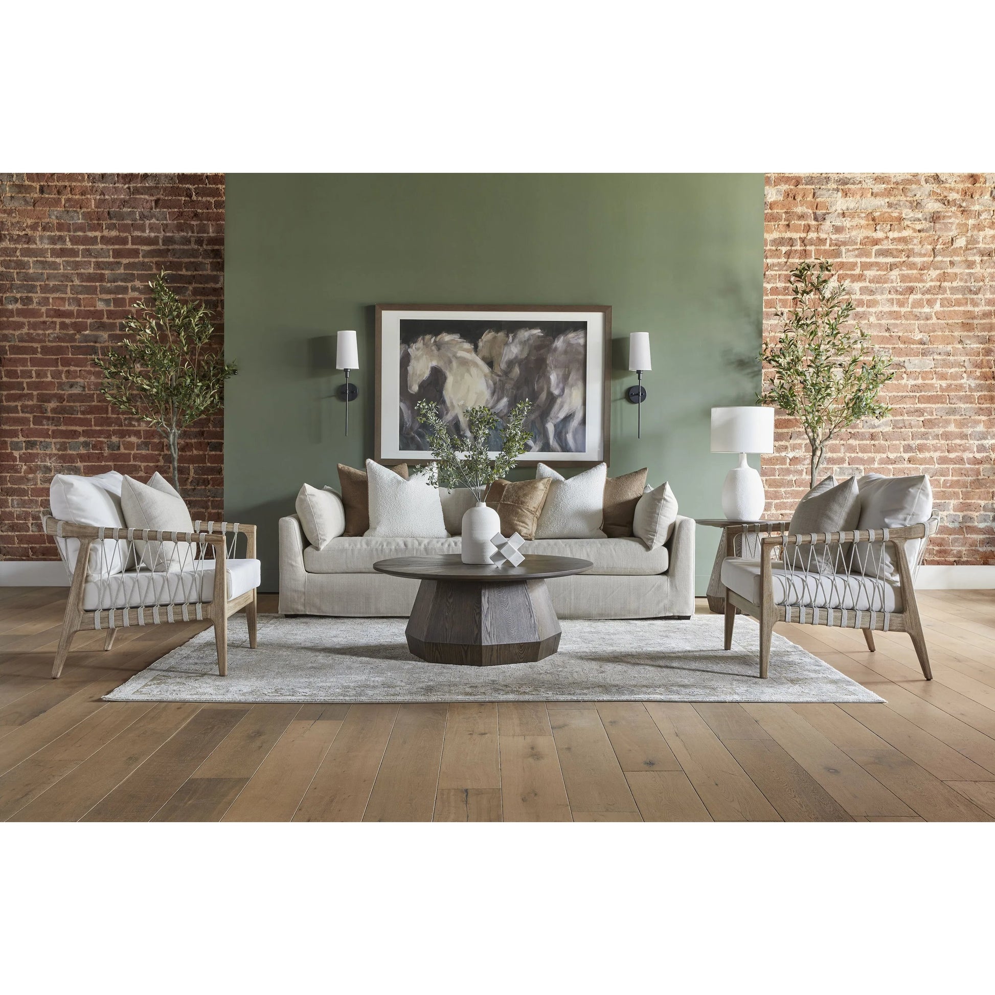 Haven Lounge Slipcover Sofa by Essentials For Living in bisque fabric, espresso. Made from unique in a modern style.