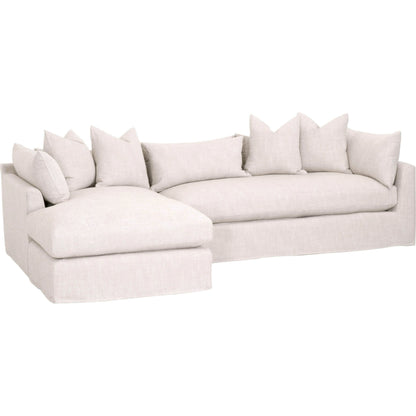 Haven Lounge Slipcover Sofa by Essentials For Living in bisque fabric, espresso. Made from unique in a modern style.