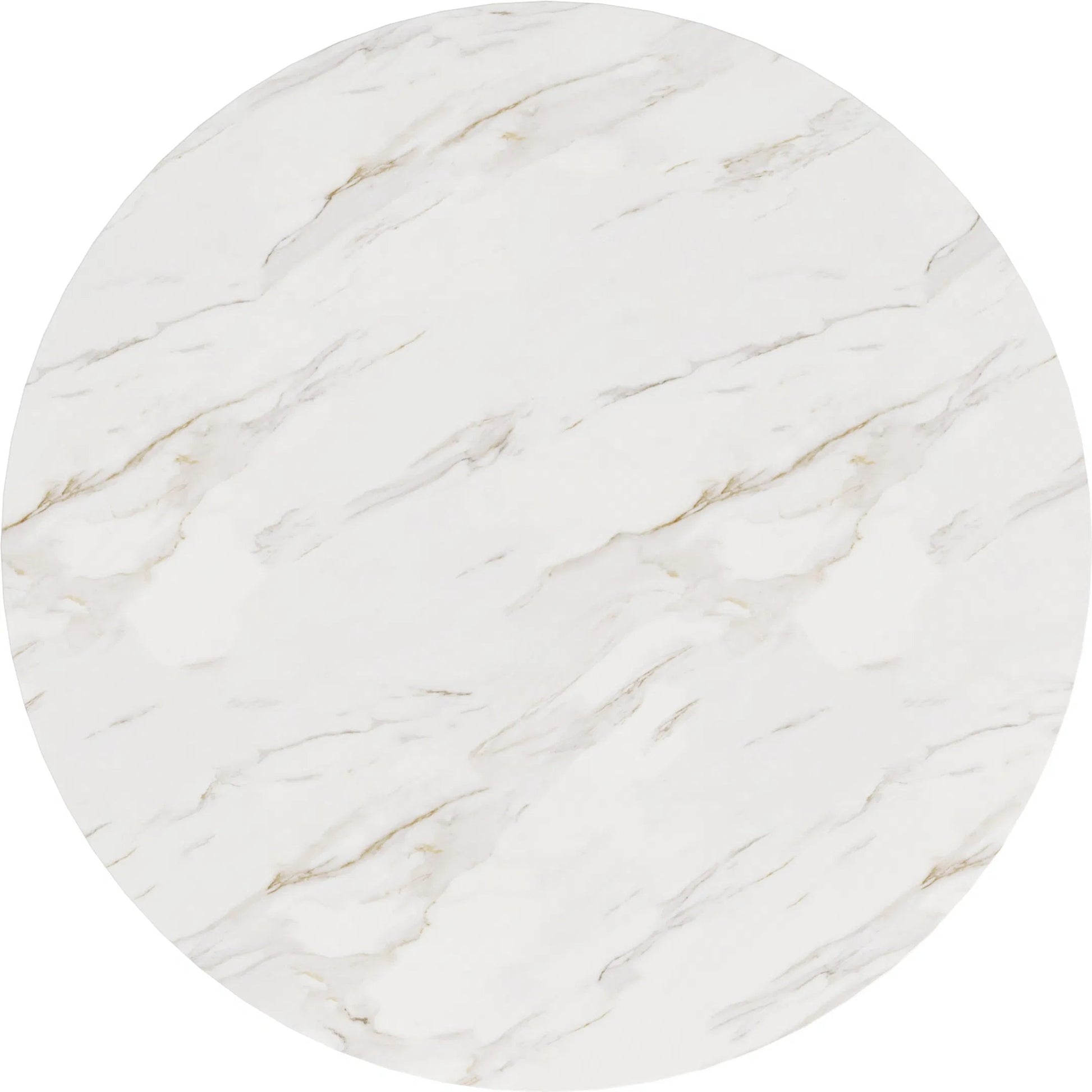 Verge Spot Table by A.R.T. Furniture in white, bronze metallic. Made from white marble top, resin base in a modern style.