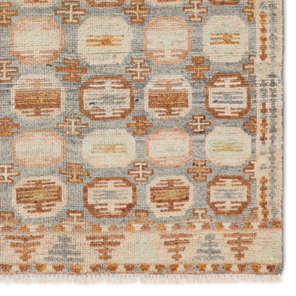 Hazan HAZ01 Rug by Jaipur Living in orange, slate. Made from 100% wool in a unique style.